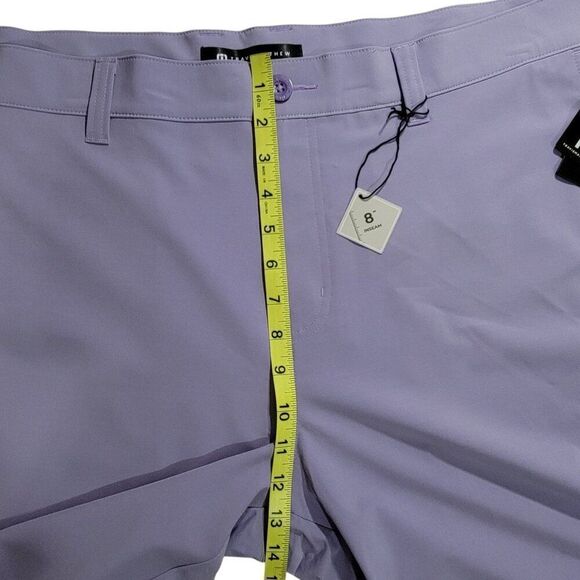 Travis Mathew Shorts Men Size 42 Performance Golf Tech Chino Lavender Preppy NEW - Picture 14 of 16